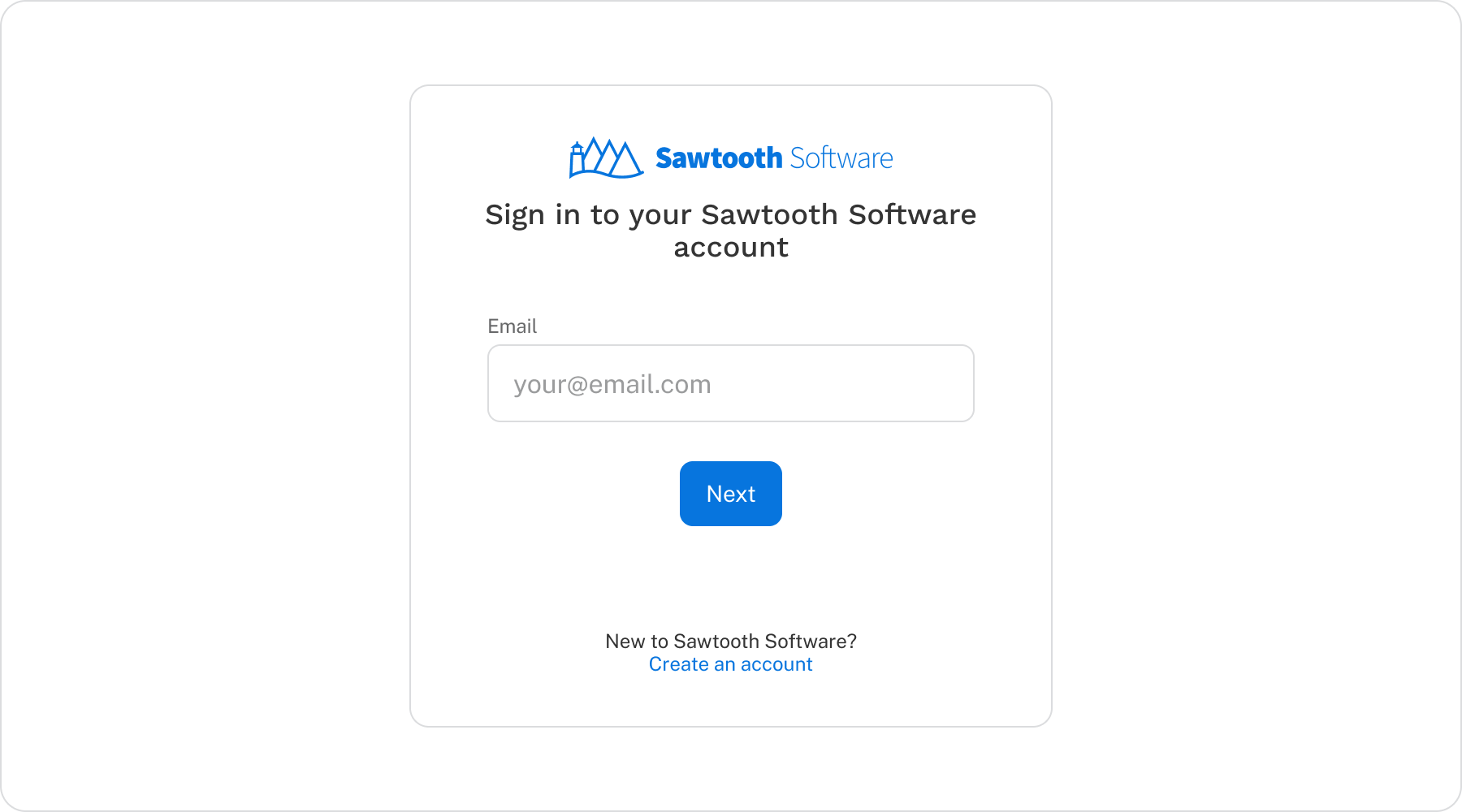 Sawtooth Account log in page