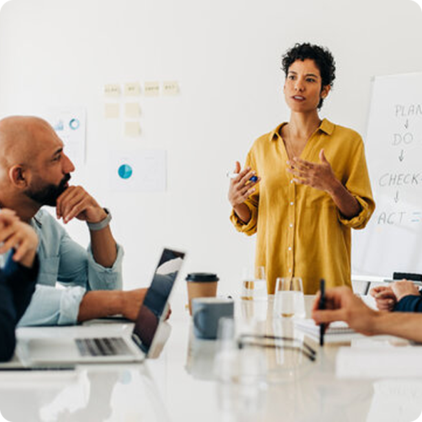 Business decision making process with data-driven insights and strategic planning tools