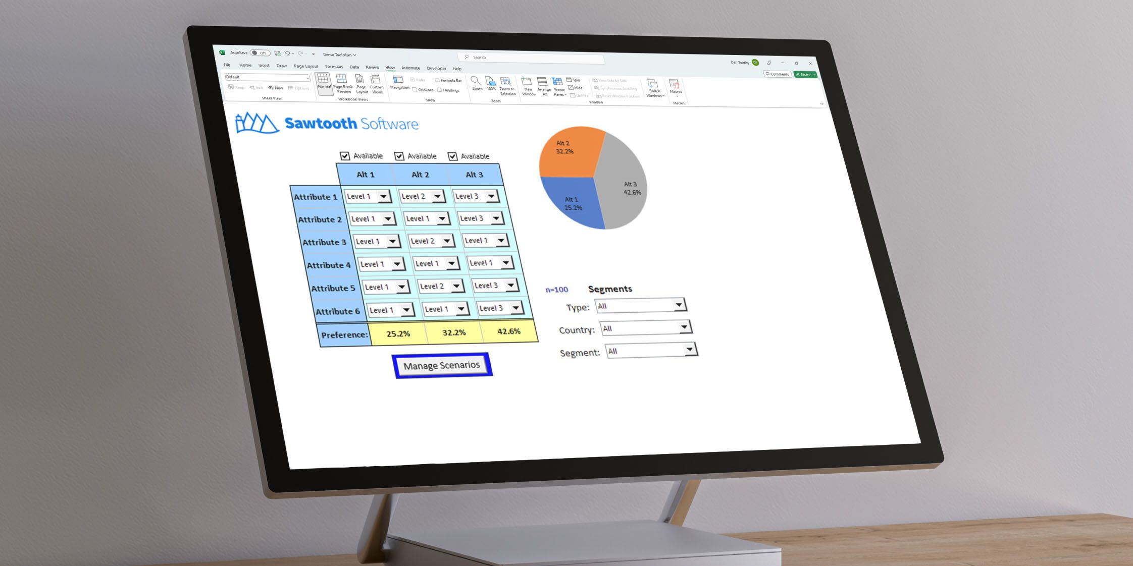 Excel Market Simulator