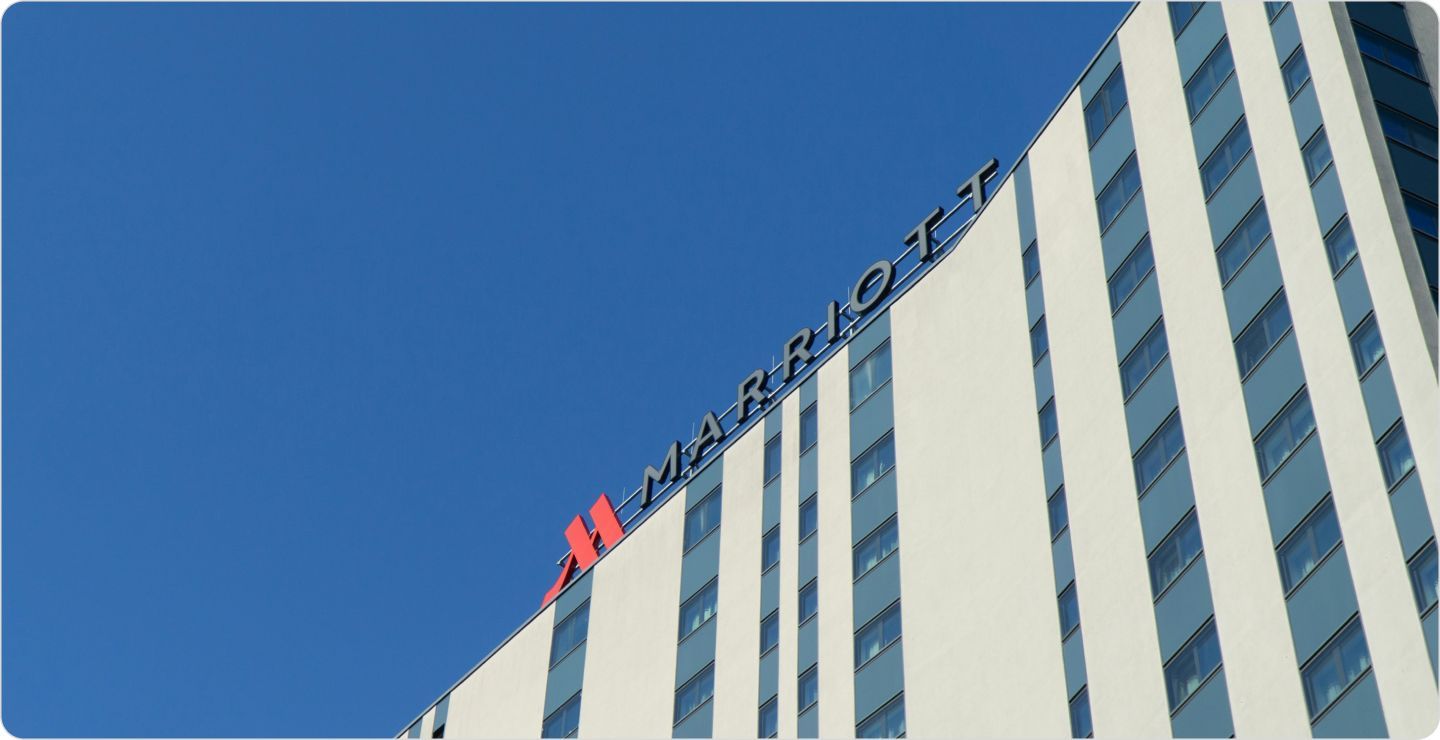 A Marriott hotel, representing the Marriott example of conjoint analysis