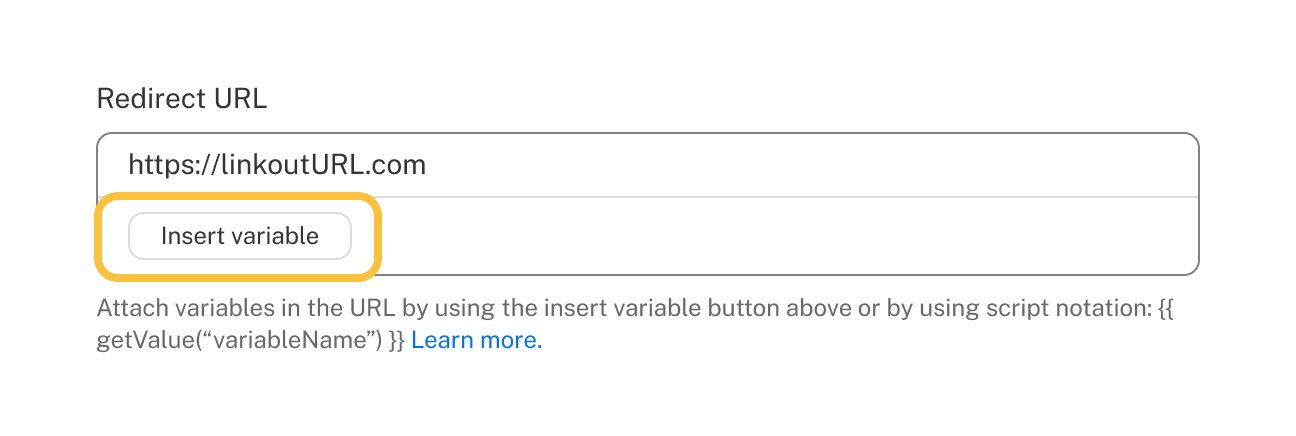 Insert Variable Button Survey Endings