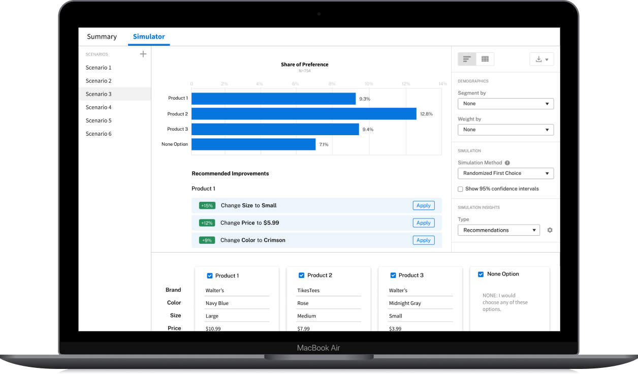 Conjoint Analysis runs on any device