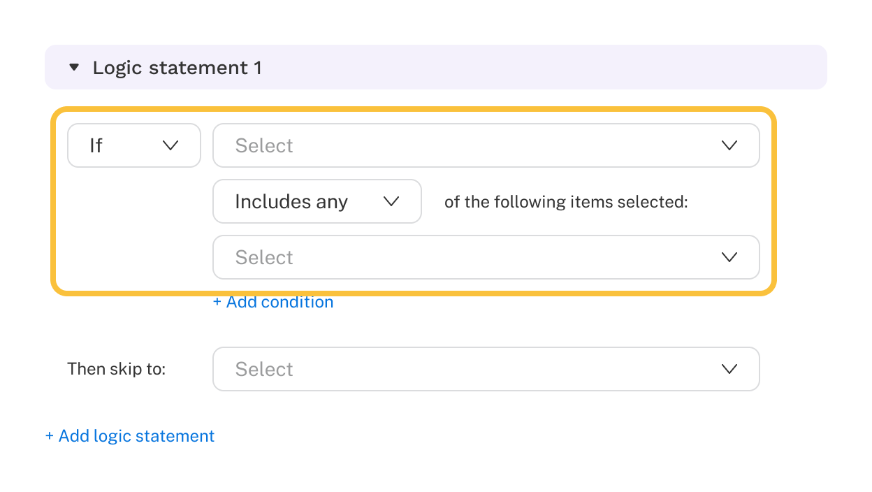 Skip Logic Condition